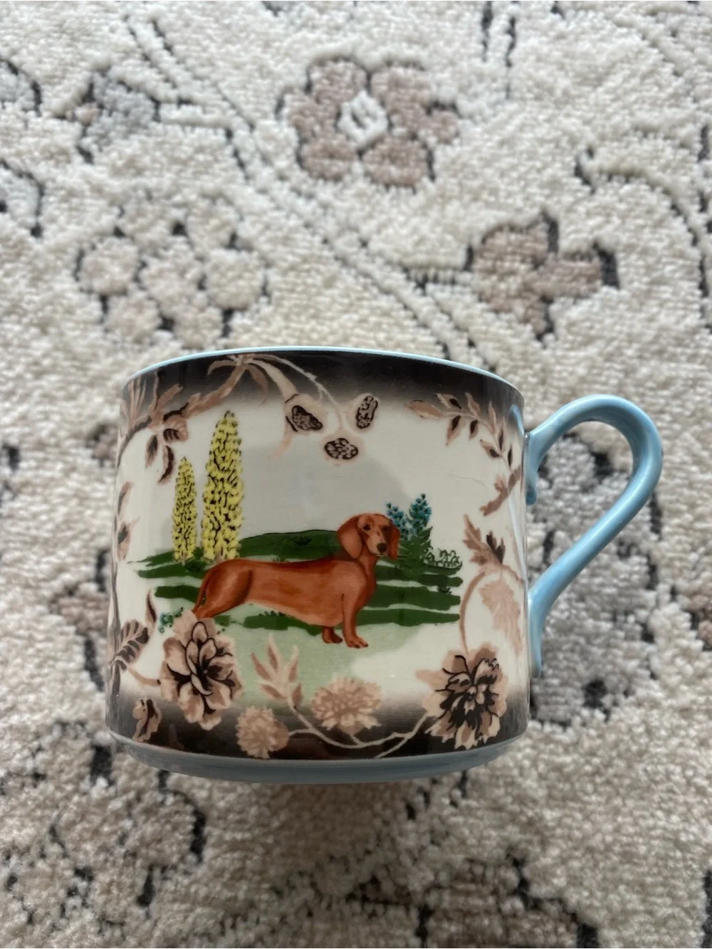 Anthropologie Dachshund Mug